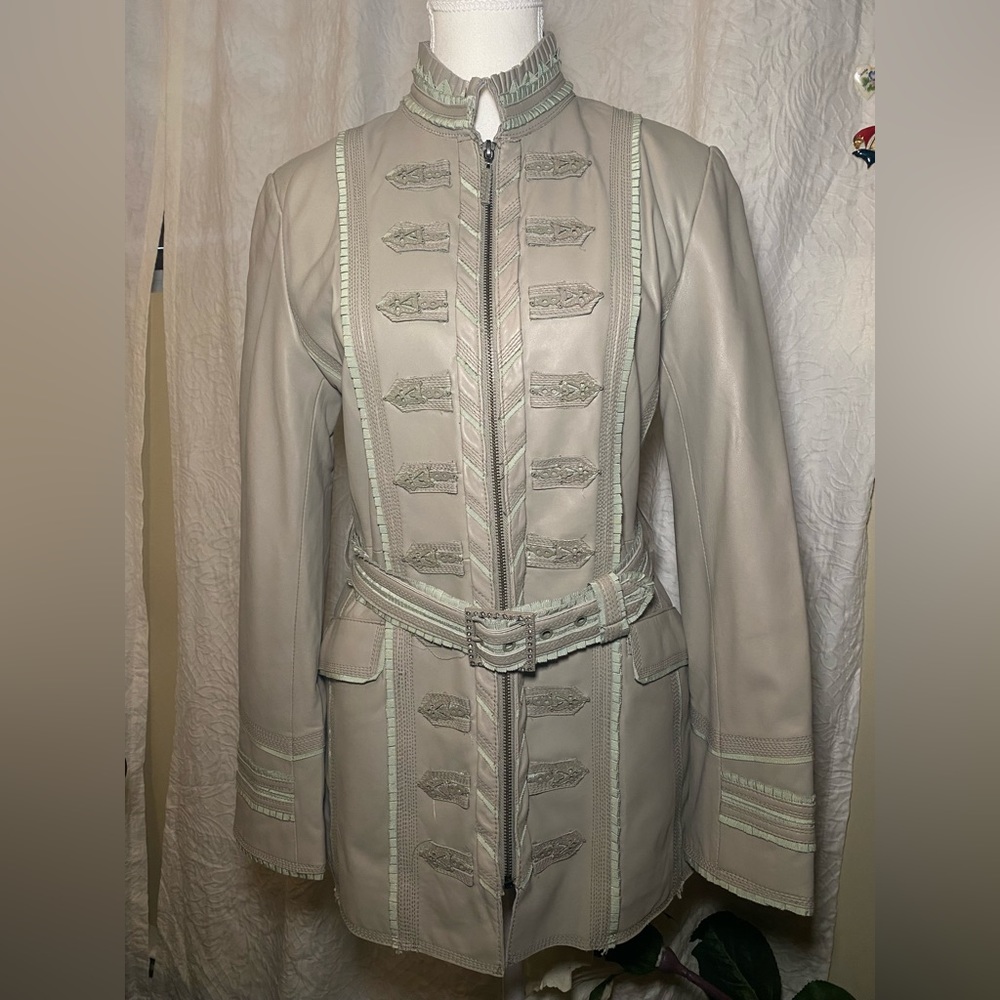 ΓbΓ¨ne by P. Assuline Lamb Skin Leather Jacket